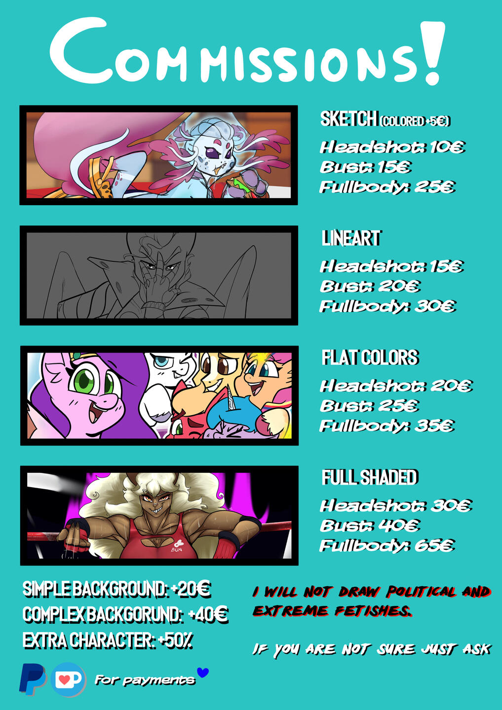 commission prices